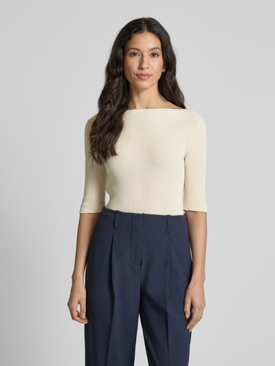 MAX&Co. Strickpullover mit 1/2-Arm Modell 'PASSATA' Beige 4