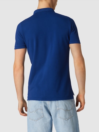 Superdry Poloshirt met logostitching, model 'VINT DESTROY' Koningsblauw gemêleerd - 5