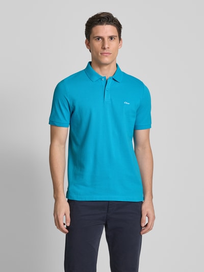 s.Oliver RED LABEL Regular Fit Poloshirt aus Baumwoll-Piqué Ocean 4