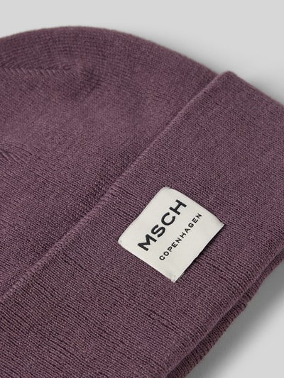 MSCH Copenhagen Beanie mit Label-Patch Modell 'Mojo' Mauve 2