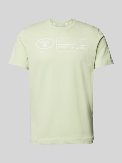 Tom Tailor T-shirt z nadrukiem z logo Limonkowy 2