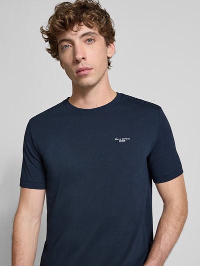 Marc O'Polo Denim Regular Fit T-Shirt aus reiner Baumwolle Dunkelblau 3