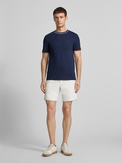 Lacoste Regular Fit T-Shirt aus Baumwoll-Mix Blau 1
