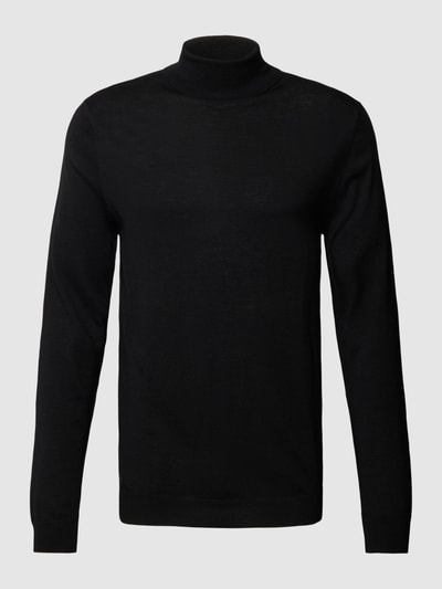 Matinique Rollkragenpullover mit Label-Detail Modell 'parcusman' Black 2