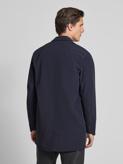 SCANDINAVIAN EDITION Jas met platte kraag Marineblauw - 5
