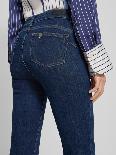Liu Jo White High Waist Jeans mit Gesäßtaschen Dunkelblau 3