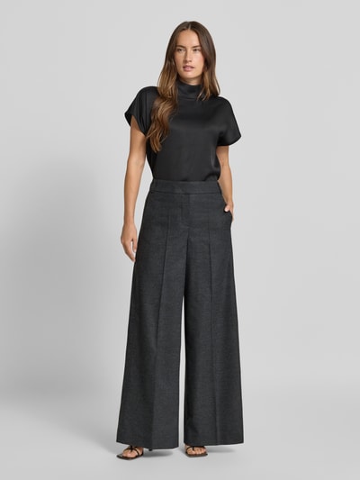 Raffaello Rossi Wide Leg Hose mit Viskose-Anteil Modell 'JASCHA' Dunkelgrau Melange 1