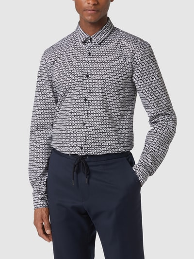 HUGO Extra slim fit vrijetijdshemd van katoen, model 'Ero3-W' Zwart - 4