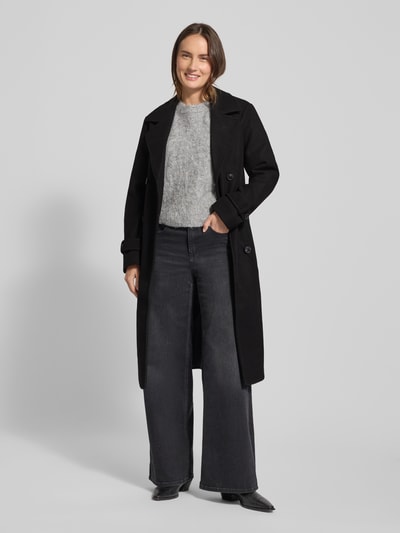 Vero Moda Regular Fit Trenchcoat mit Reverskragen Modell 'FORTUNEVEGA ' Black 1