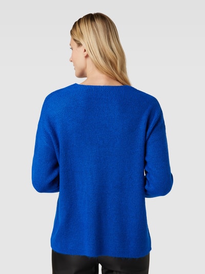 Vero Moda Strickpullover mit V-Ausschnitt Modell 'CREWLEFILE' Royal Melange 5