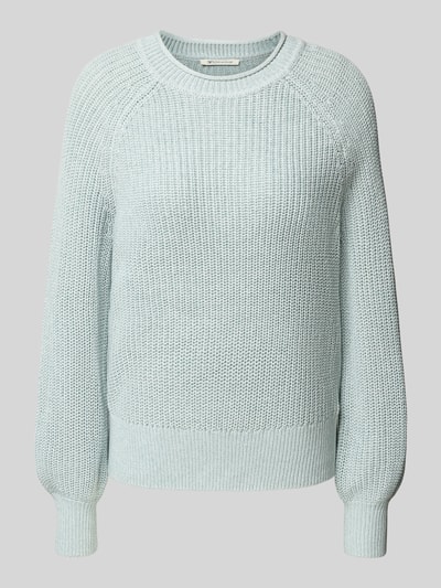 Tom Tailor Denim Sweter z dzianiny kroju regular fit z mieszanki bawełny
 Trzcinowy 2