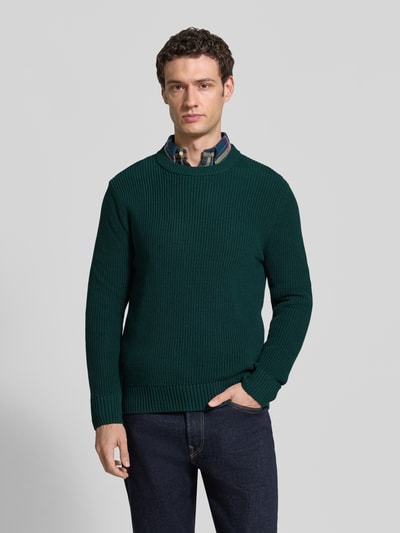 MCNEAL Regular Fit Strickpullover aus reiner Baumwolle Neon Gruen 4