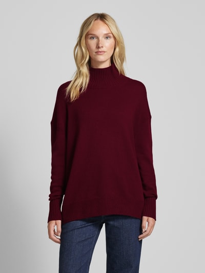 (The Mercer) N.Y. Strickpullover aus Kaschmir mit Stehkragen Bordeaux 4