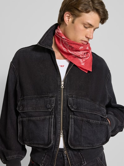 Diesel Jeansjacke mit Reißverschluss Black 3