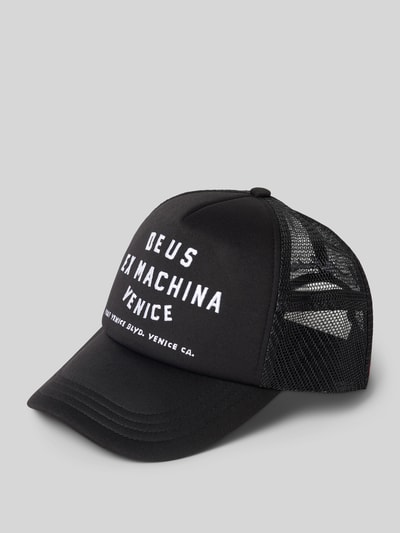 DEUS EX MACHINA Trucker Cap mit Label-Stitching Modell 'Venice' Black 1