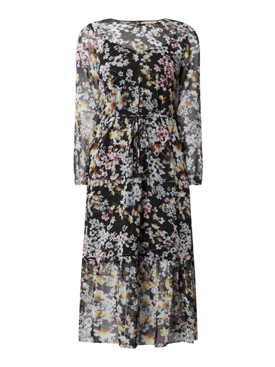 Ted Baker Jurk met bloemenmotief, model 'Rishika' Zwart - 1