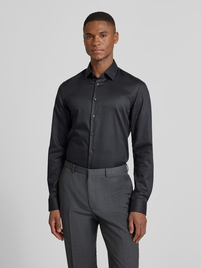 Jake*s Business-Hemd mit Allover-Muster
 Anthrazit 4