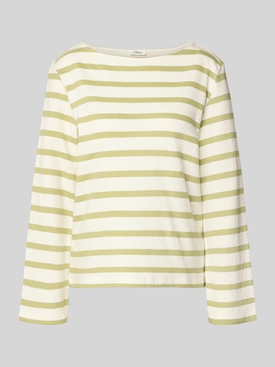 s.Oliver RED LABEL relaxed fit sweatshirt van puur katoen Lichtgroen - 2