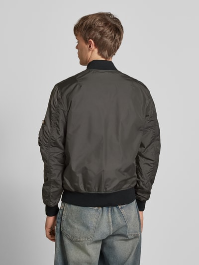 Alpha Industries Bomberjacke mit Label-Badge Anthrazit 5