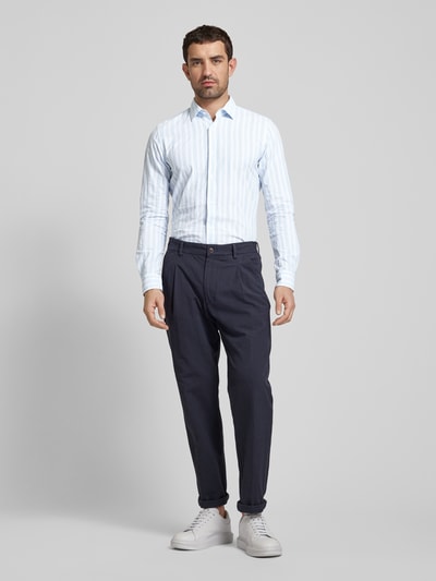 JOOP! Slim Fit Freizeithemd mit Streifenmuster Bleu 1