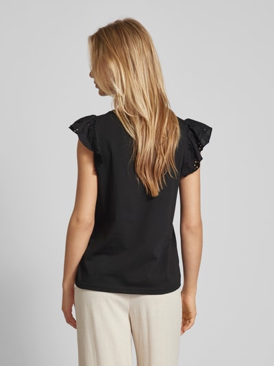 Soyaconcept T-Shirt in unifarbenem Design Modell 'Loraine' Black 5