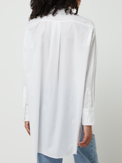 Mango Oversized Bluse aus Baumwolle Modell 'James' Weiss 5