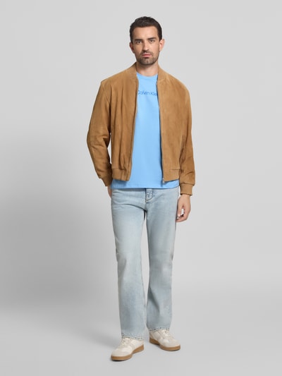 CK Calvin Klein T-Shirt mit Logo-Print Sky 1