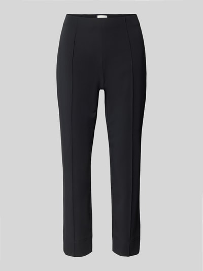 SEDUCTIVE Skinny Fit Caprihose mit fixierten Bügelfalten Black 2