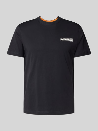 Napapijri T-Shirt mit Label-Print Modell 'SOVANA' Black 1