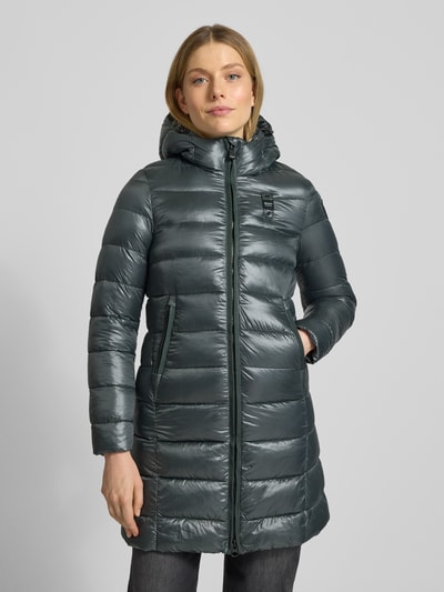 Blauer Usa Gewatteerde lange jas met Sorona®-vulling, model 'Adelaide' Donkergrijs - 4