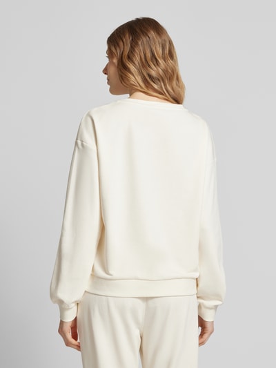 LIU JO SPORT Sweatshirt mit gerippten Abschlüssen Offwhite 5