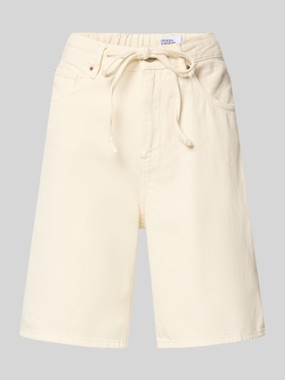 Produktfoto, Regular Fit Bermudas aus Baumwoll-Lyocell-Mix Modell 'VILLA' von Vero Moda, denimlook, mix van katoen en lyocell, 5-pocketmodel, tunnelkoord, knoop- en ritssluiting, lichte kleur, gladde textuur
