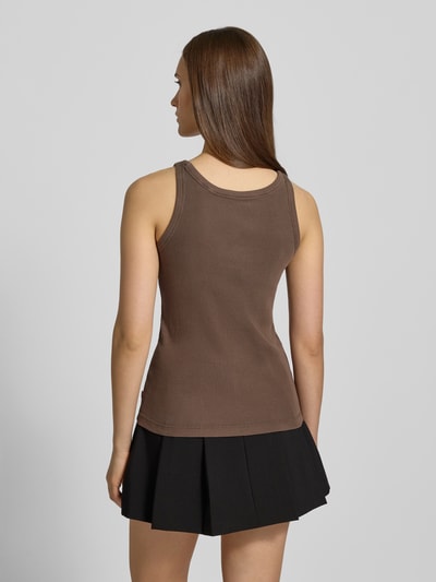 Levi's® Top z drobnym prążkowaniem model ‘ESSENTIAL’ Średniobrązowy 5