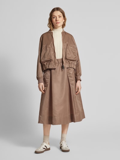 Luisa Cerano Jacke mit aufgesetzten Taschen Mud 1