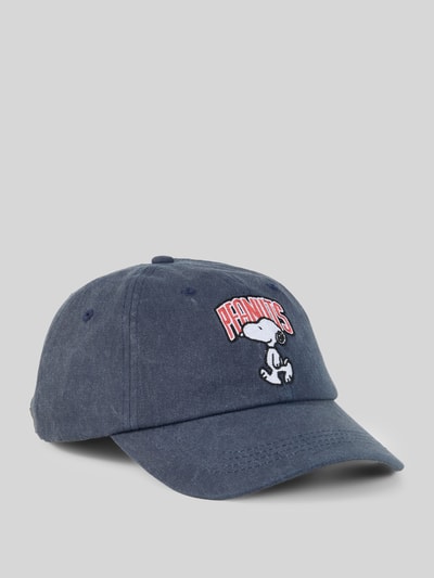 Tom Tailor Denim cap van puur katoen met peanuts®-print Zwart - 1