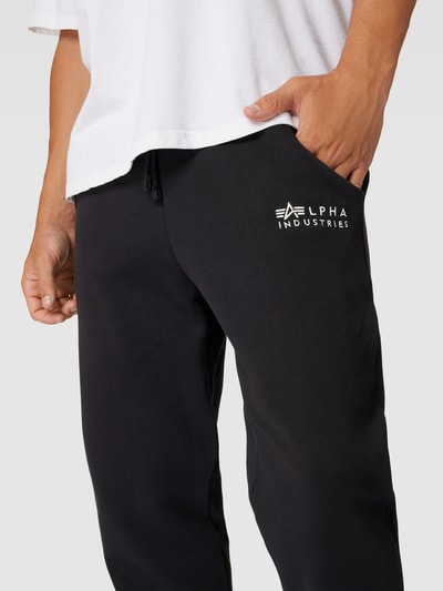 Alpha Industries Spodnie dresowe z nadrukiem z logo Czarny 3