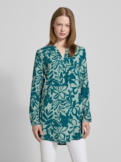 Christian Berg Woman Blusenshirt in Überlänge Helltuerkis 4