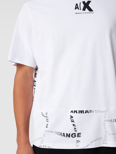 ARMANI EXCHANGE T-Shirt mit Label-Details Weiss 3