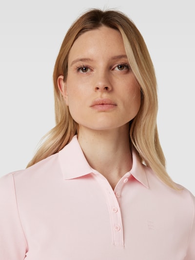 Esprit Poloshirt in unifarbenem Design Rosa 3