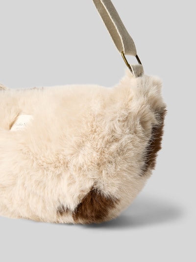 STUDIO NOOS Shoulder Bag mit Kunstfellbesatz Offwhite 3
