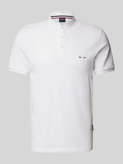 HECHTER PARIS Poloshirt mit kurzer Knopfleiste Weiss 2