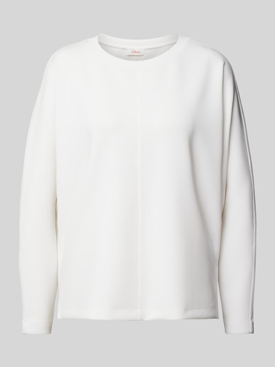 s.Oliver RED LABEL Sweatshirt mit Teilungsnähten Offwhite 2