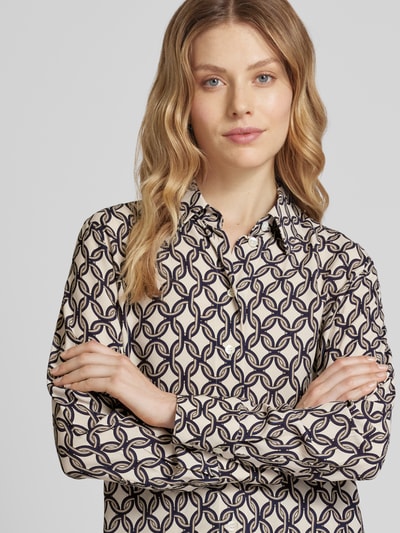 Seidensticker Blouse met all-over motiefprint Wit - 3