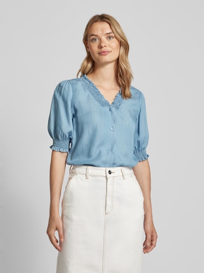 Soyaconcept Bluse im Denim-Look Modell 'Liv' Blau 4