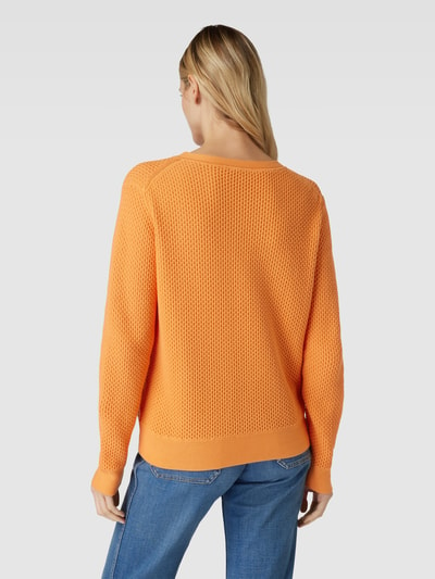 Tom Tailor Gebreide pullover met structuurmotief Oranje - 5