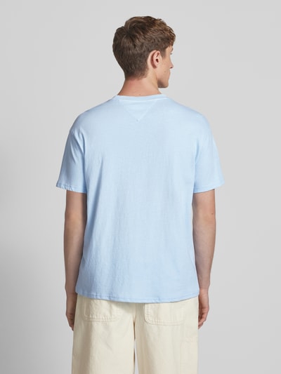 Tommy Jeans Relaxed Fit T-Shirt mit Motiv-Print Hellblau 5
