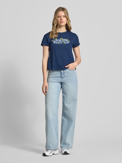 Pepe Jeans Regular Fit T-Shirt aus reiner Baumwolle Modell 'MAHINA' Dunkelblau 1