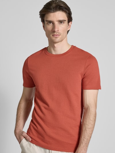 MCNEAL T-Shirt mit geripptem Rundhalsausschnitt Terra 3