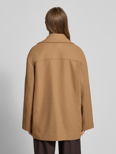 Jake*s Casual Relaxed Fit Jacke mit Woll-Viskose-Anteil Camel 5