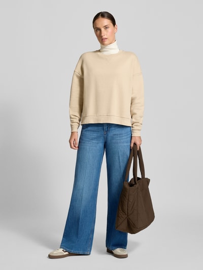 s.Oliver RED LABEL Wide Leg High Rise Jeans van katoenmix model 'SURI' Jeansblauw - 1